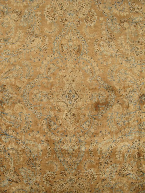 Antique Kerman - Lavar Rug - HASC-1435 | Kerman - Lavar - 14'3" x 17'0" | Wool  - All Over - Pile, Origin Iran, Circa: 1910